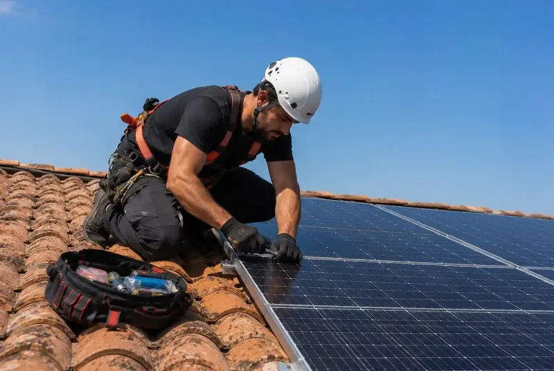 Maintenance et monitoring de panneaux solaires à Péret
