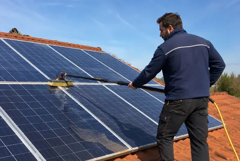 Nettoyage et entretien de panneaux solaires à Péret