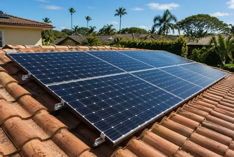 Installation de panneaux solaires à Péret